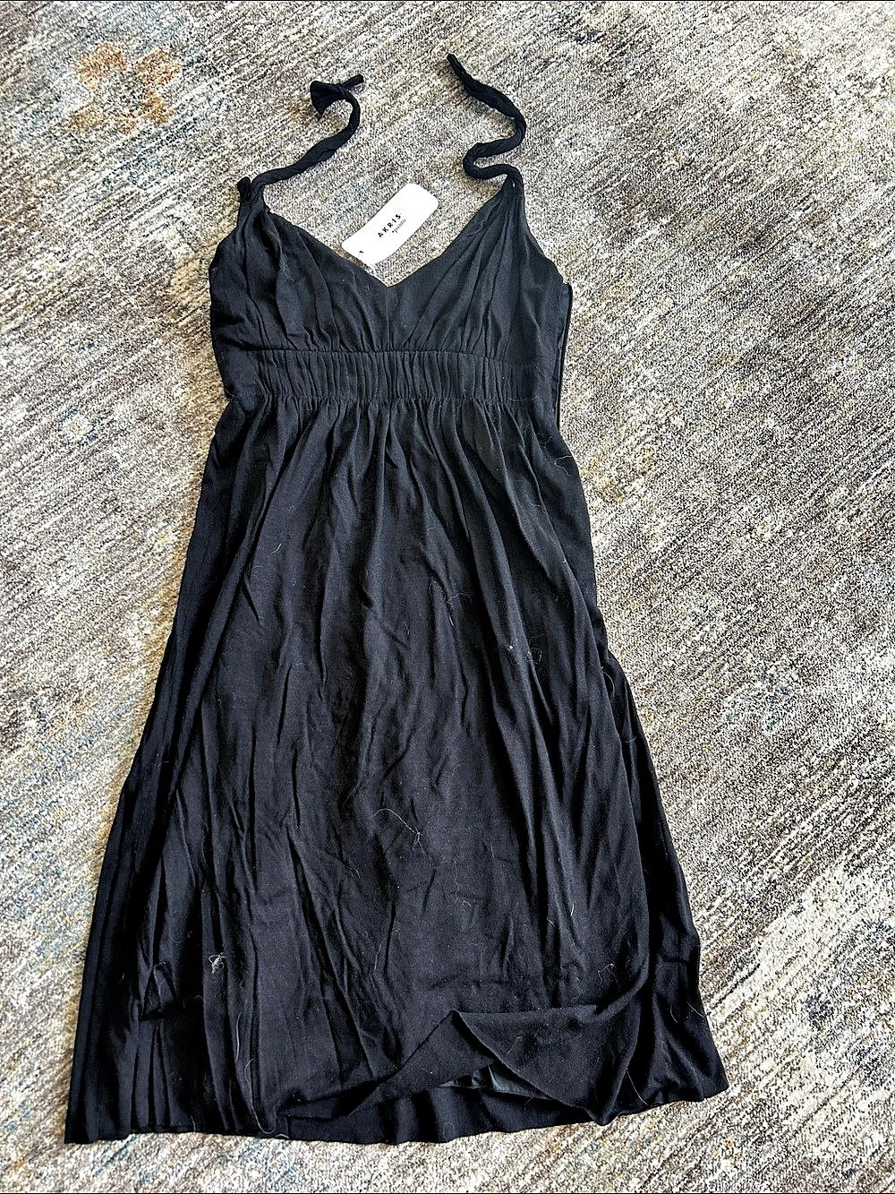 Akris Punto dress Wool Mini Dress in Black Size 4 NWT